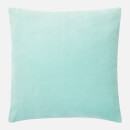in homeware Feather Filled Velvet Cushion - Duck Egg