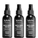 NYX Professional Makeup Matte Setting Spray x 3