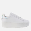 Ash Women's Cult Flatform Trainers - White/Silver
