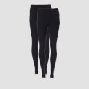 Power Mesh Leggings - Black/Black (2 Pack)