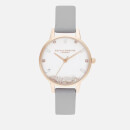 Olivia Burton Women's Wishing Watch - Grey & Rose Gold