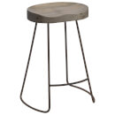 Nkuku Loko Mango Short Wood Stool