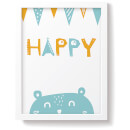 Snüz Happy Nursery Print - Blue