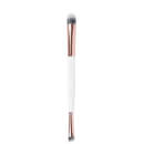 brushworks Double Ended Eye Brush - White/Gold brushworks Double Ended Eye Brush - White/Gold