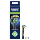 Oral-B Crossaction opzetborstels Black Met CleanMaximiser, 16 Stuks Oral-B Crossaction opzetborstels Black Met CleanMaximiser, 16 Stuks