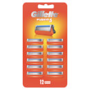 Gillette Fusion Razor Blades Refill, 12 Pack