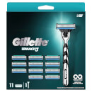 Gillette Mach 3 Value Pack - Razor + 11 Razor Blades