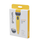 grüum Precision Razor Set - Citrus Yellow grüum Precision Razor Set - Citrus Yellow