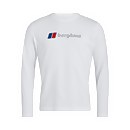 Men's Organic Big Logo Long Sleeve T-Shirt - White - XS