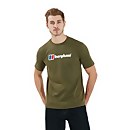 Men's Organic Big Logo Long Sleeve T-Shirt - Dark Green - S Men's Organic Big Logo Long Sleeve T-Shirt - Dark Green - S