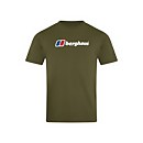 Men's Organic Big Logo Long Sleeve T-Shirt - Dark Green - S