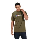 Men's Organic Big Classic Logo Long Sleeve T-Shirt - Dark Green - XS Men's Organic Big Classic Logo Long Sleeve T-Shirt - Dark Green - XS