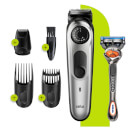 Braun Barttrimmer mit 3 Aufsätzen und Gillette Rasierer Braun Barttrimmer mit 3 Aufsätzen und Gillette Rasierer