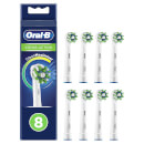 Oral-B CrossAction Toothbrush Head with CleanMaximiser Technology, Pack of 8