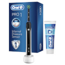 Электрическая зубная щетка и зубная паста Oral-B Pro 1 650 Electric Toothbrush and Toothpaste, оттенок Black