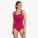 Solid Shirred Tank Onepiece - Fuchsia | Size 6