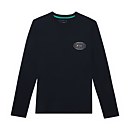 Unisex Organic Three Peaks Long Sleeve Tee - Snowdon Print - Black -XS Unisex Organic Three Peaks Long Sleeve Tee - Snowdon Print - Black -XS