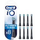 iO Ultimate Clean Black Toothbrush Heads, Pack of 8 Counts
