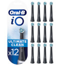 iO Ultimate Clean Opzetborstels - Zwart, Verpakking 12-Pak