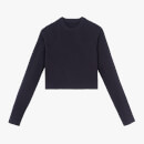 Les Girls Les Boys Chunky Knit Crew Neck Sweater - Navy - XS Les Girls Les Boys Chunky Knit Crew Neck Sweater - Navy - XS