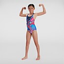 Girls' Digital Placement Medalist Swimsuit Blue/Pink - 5-6