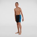 Boy's Hyperboom Logo Jammer Black/Blue Boy's Hyperboom Logo Jammer Black/Blue