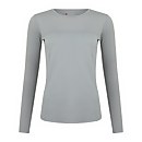 Women's Voyager Tech Tee Long Sleeve Base Crew Grey/Light Grey - 10 Women's Voyager Tech Tee Long Sleeve Base Crew Grey/Light Grey - 10