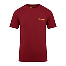 Men's Mont Blanc Mountain T Shirt Dark Red - L Men's Mont Blanc Mountain T Shirt Dark Red - L