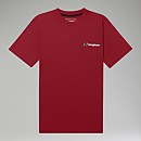 Unisex Skyline Lhotse T Shirt Dark Red - S