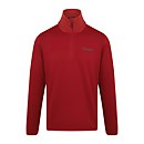 Men's  Keppla Fleece Half Zip Dark Red - XS