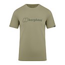 Men's  Organic Big Colour Logo T Shirt Light Green - S