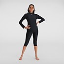 Women's Long Sleeved Sun Protection Top Black/White - XS