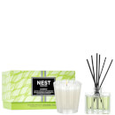 NEST New York Bamboo Petite Candle and Diffuser Set
