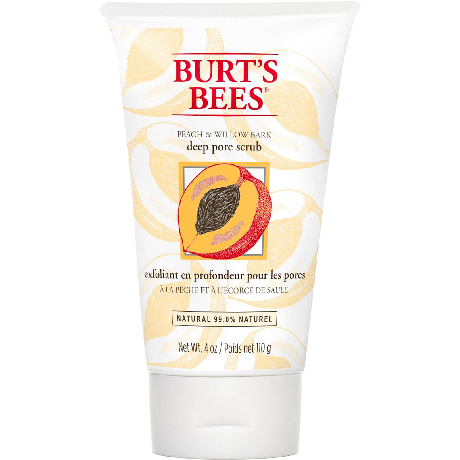 Burt's Bees Peach & Willow Bark Deep Pore Scrub