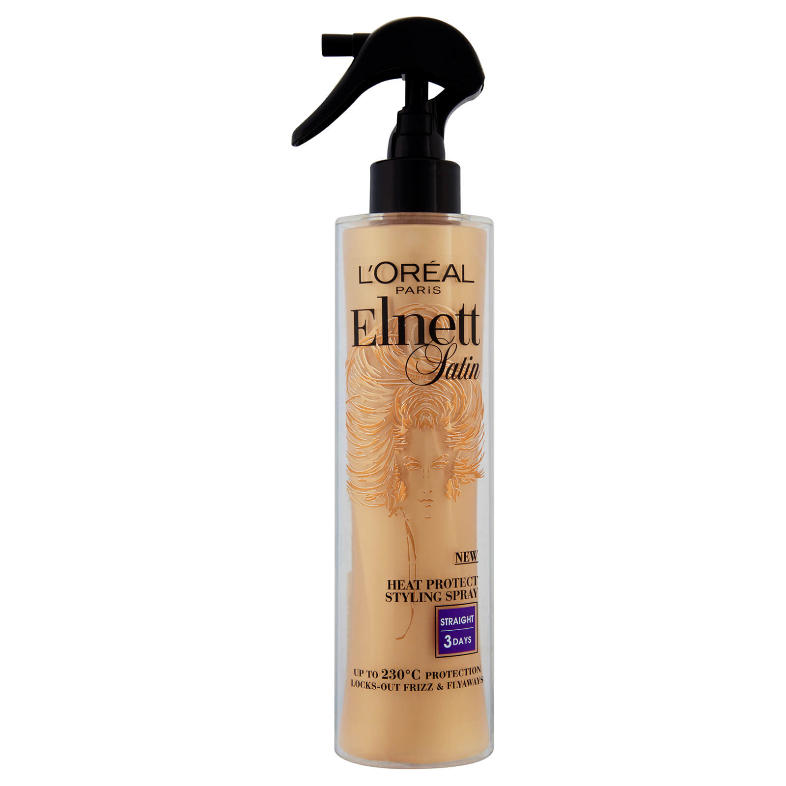 Loreal Paris Elnett Satin Spray Coiffant Protection Lissage 170ml