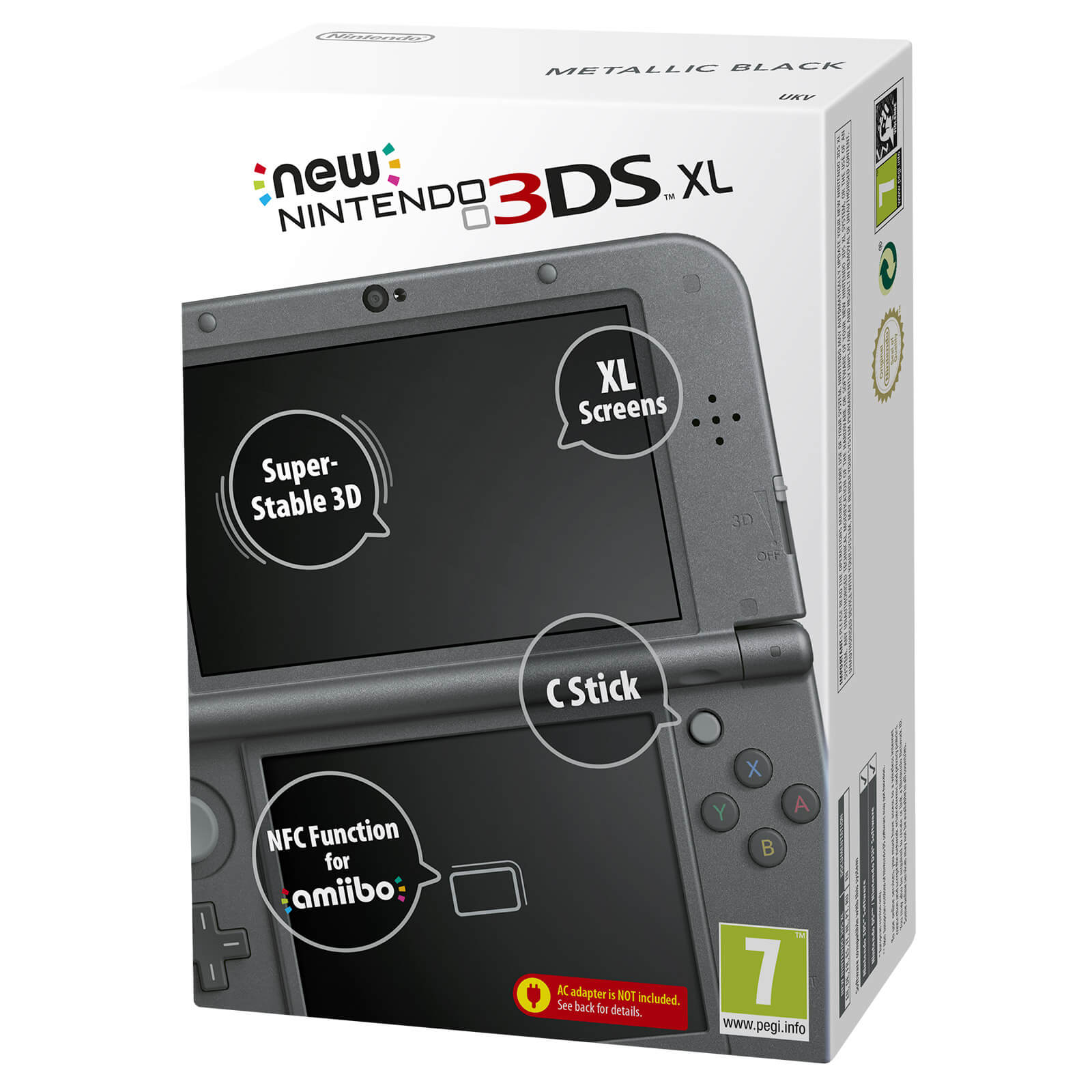New Nintendo 3ds Xl Metallic Black Nintendo Official Uk Store