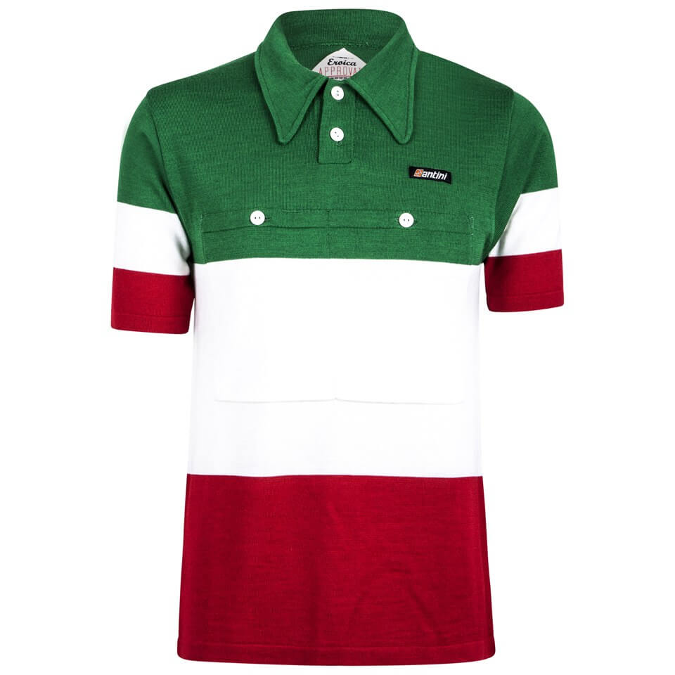 red white green shirt
