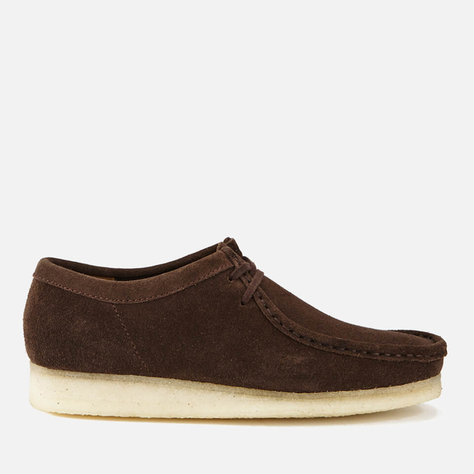 dark brown suede wallabees