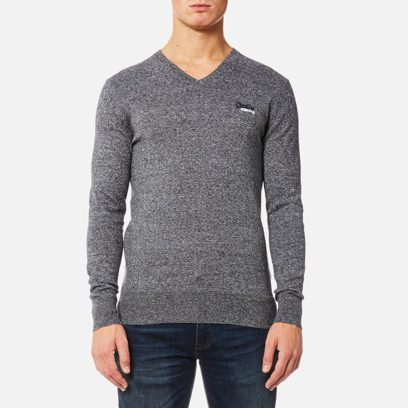 superdry v neck jumper mens