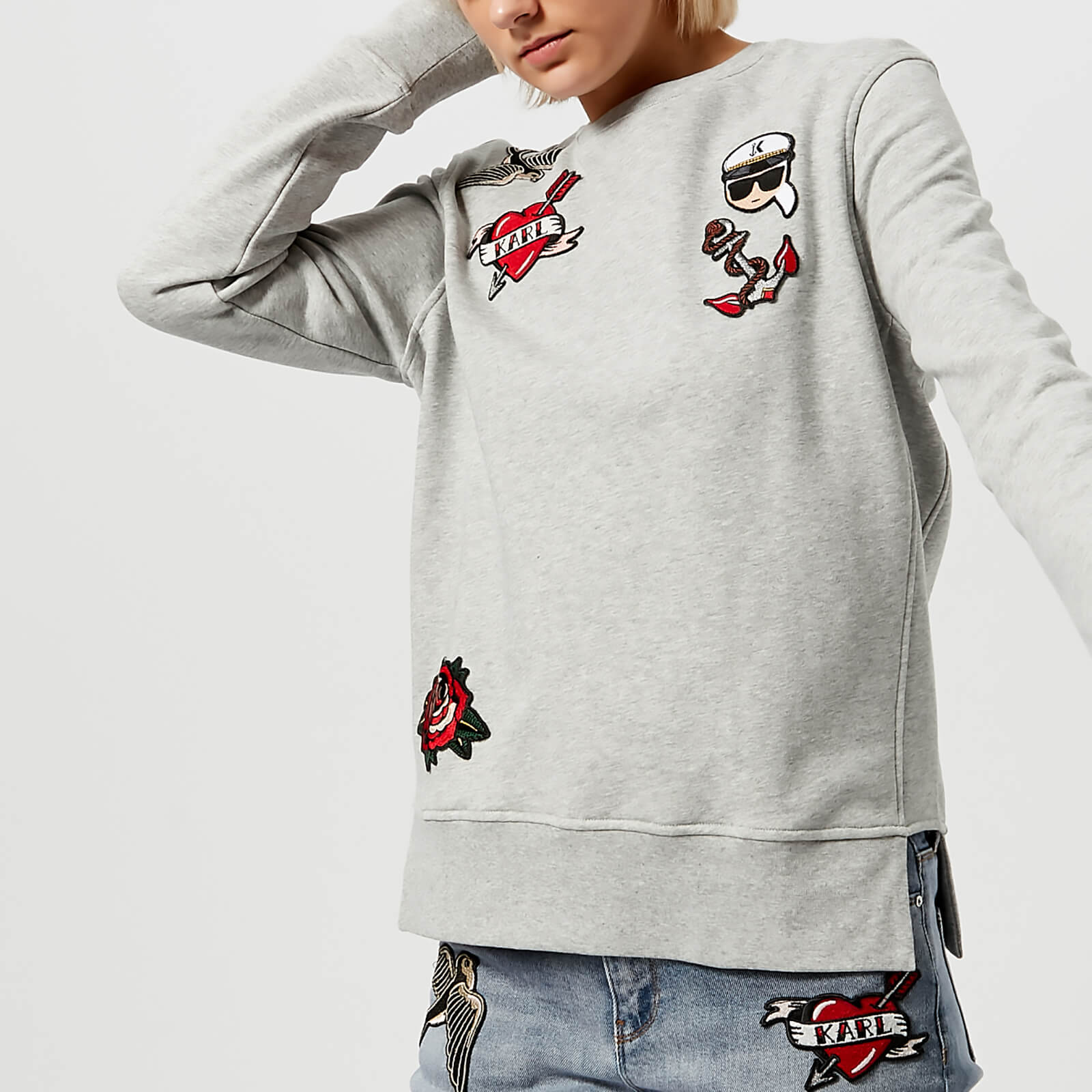 karl lagerfeld grey sweatshirt