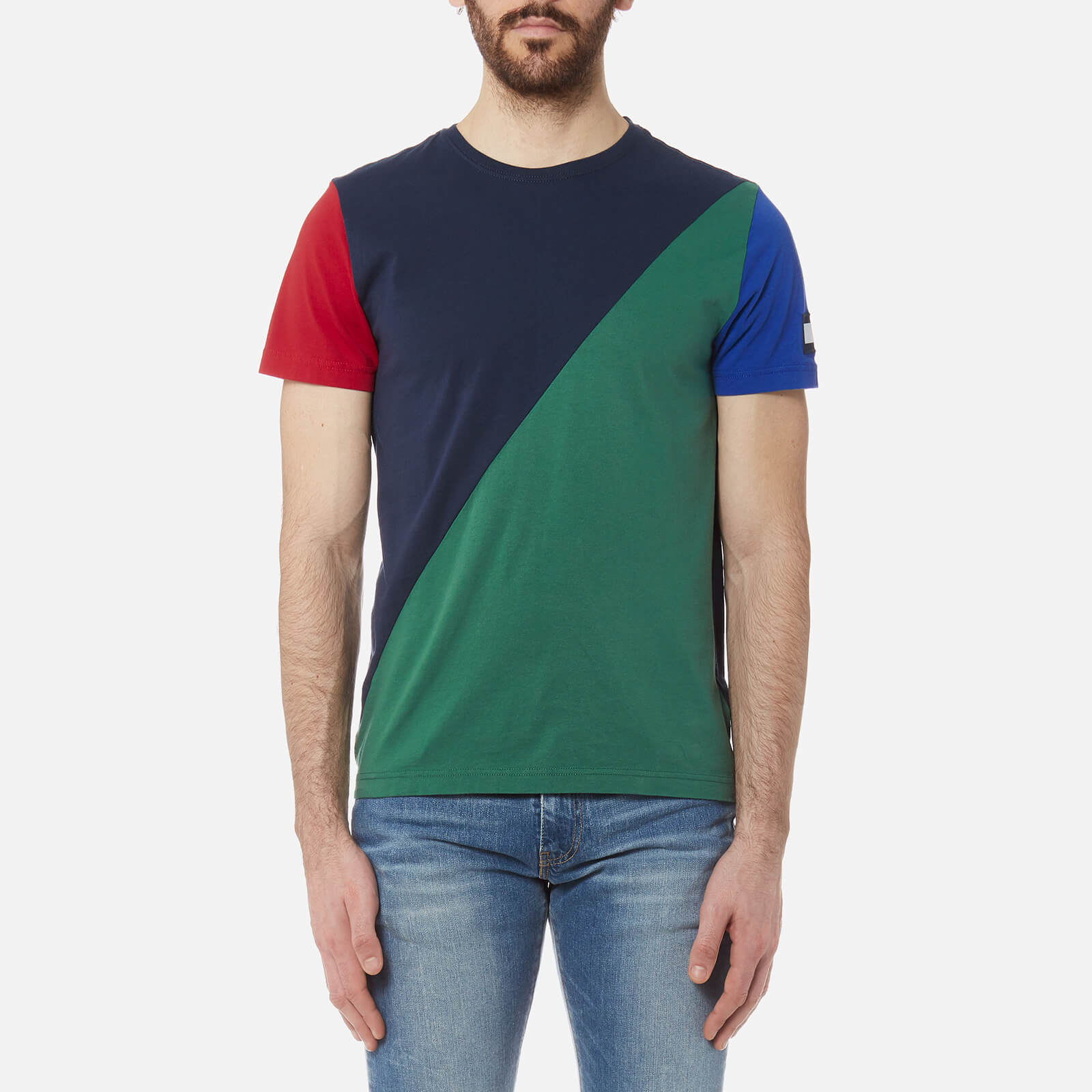 tommy hilfiger colour block t shirt