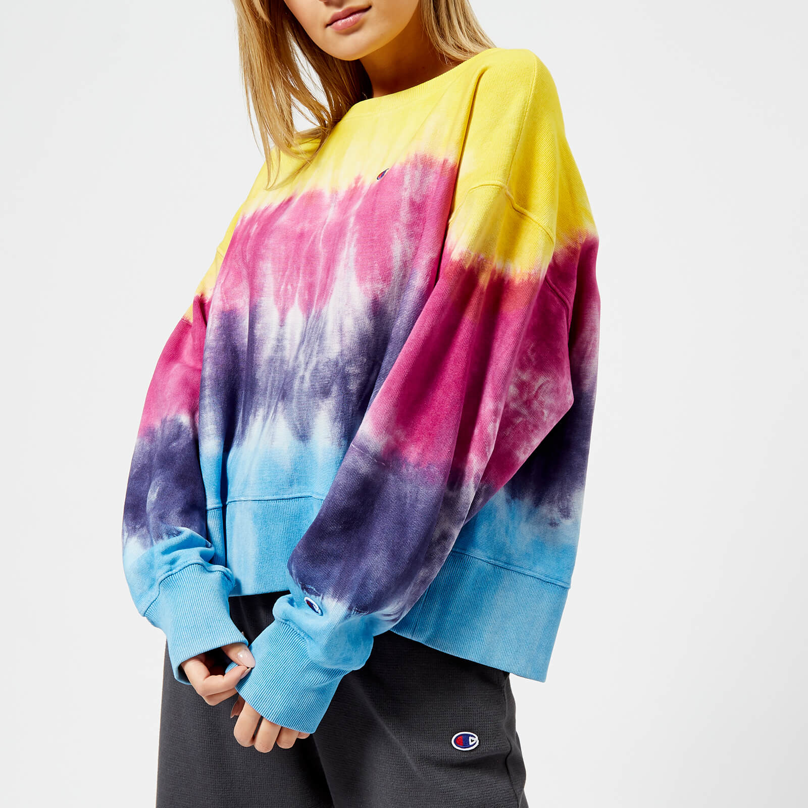 champion womens tie dye sweatshirt
