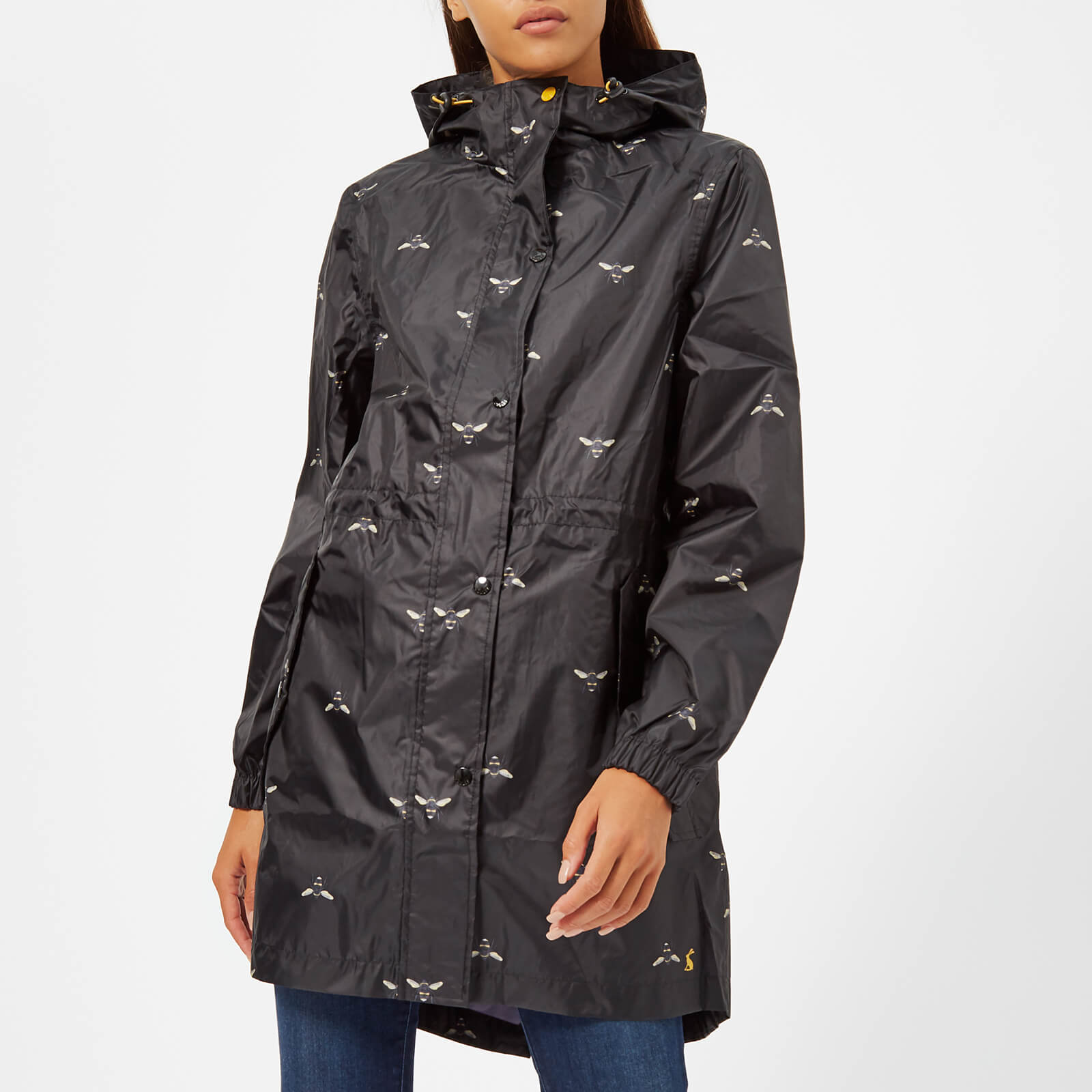 Joules Womens Meadley Pack A Way Jacket GREY BEE 