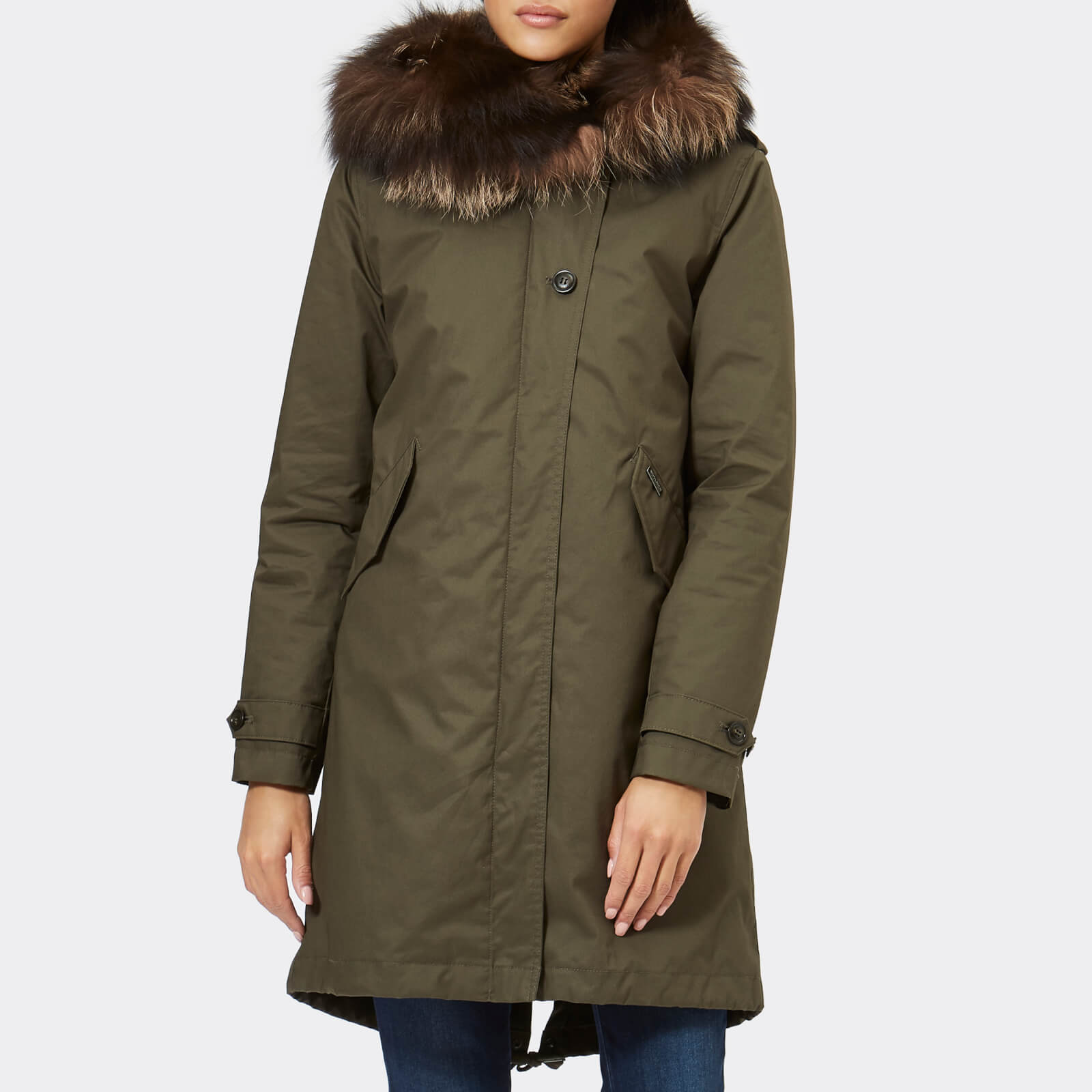 woolrich parka fox