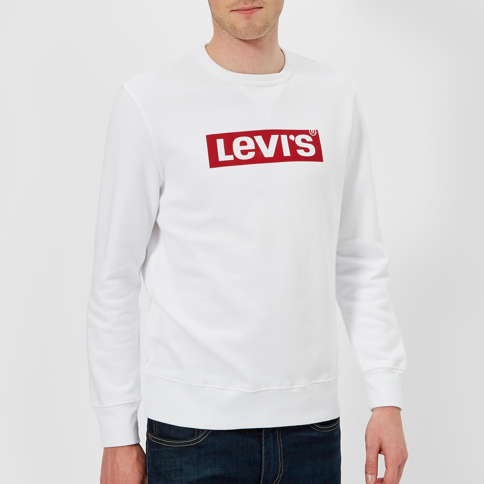 white levis sweater