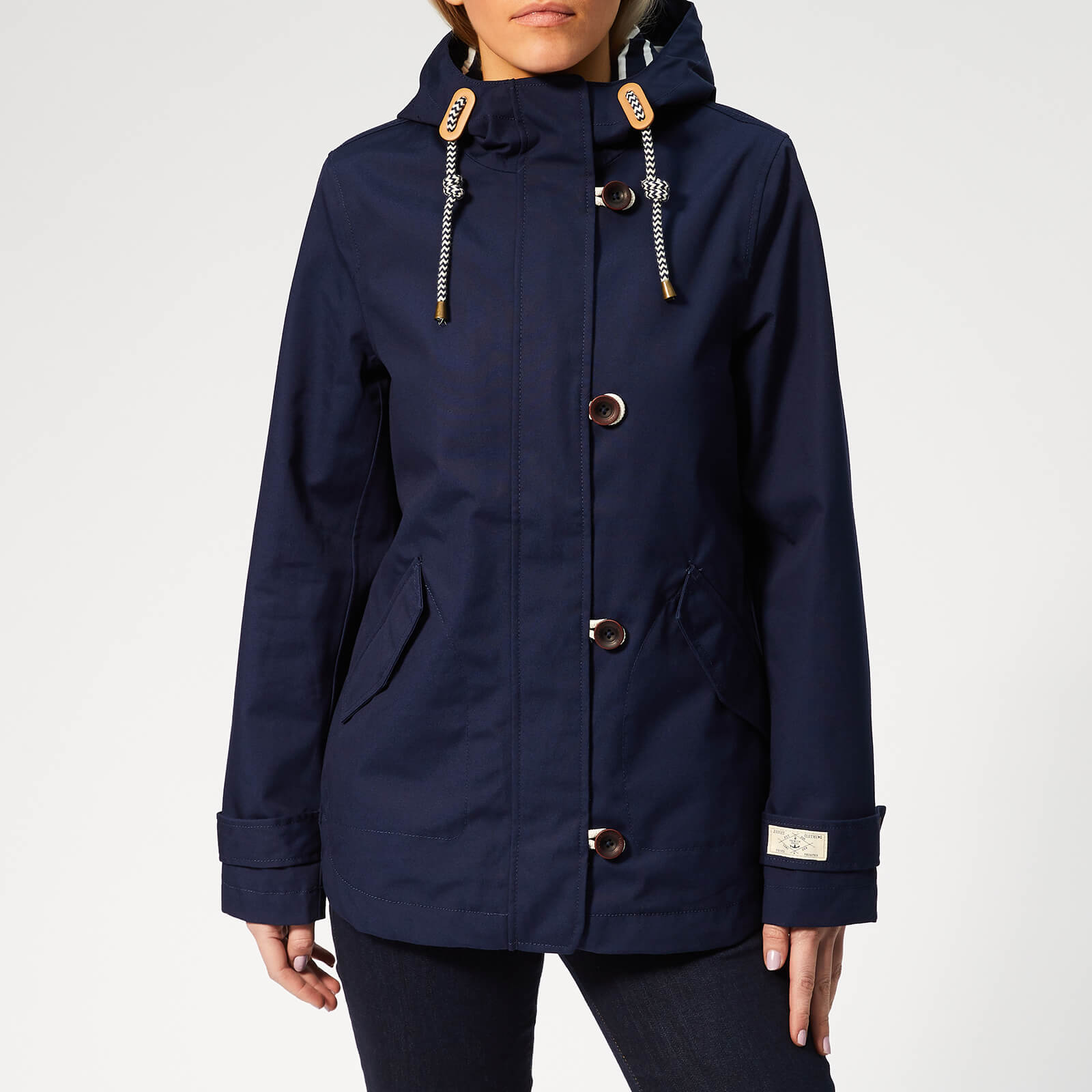 navy rain jacket women