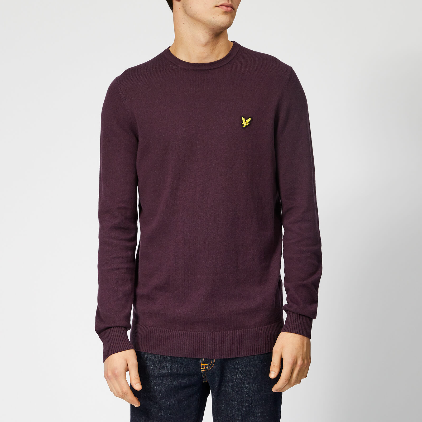 lyle and scott merino knit jumper mens