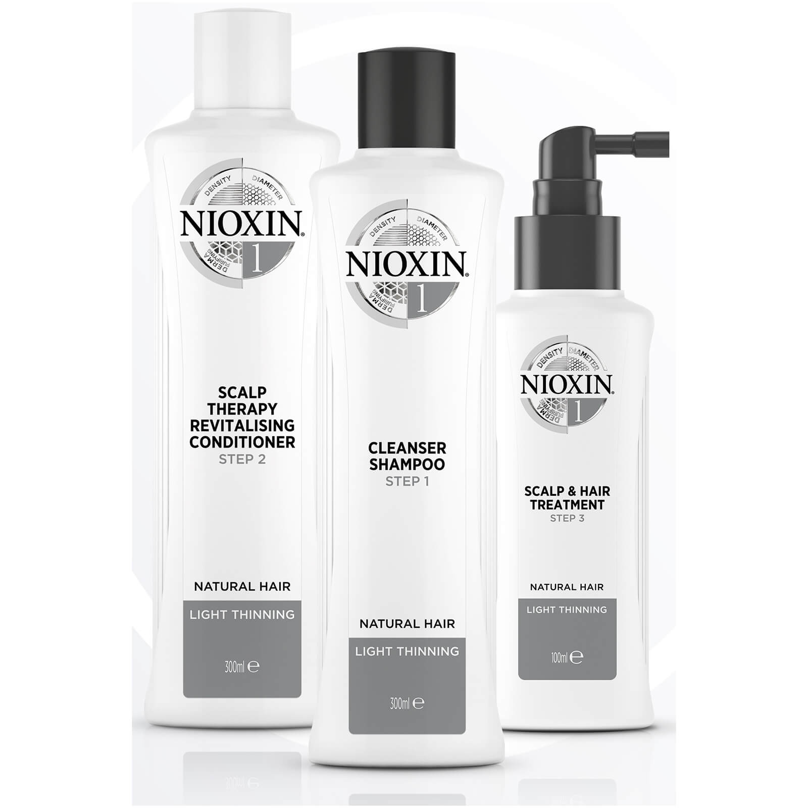 Nioxin 3 Part System Loyalty Kit 1 For Natural Hair With Light