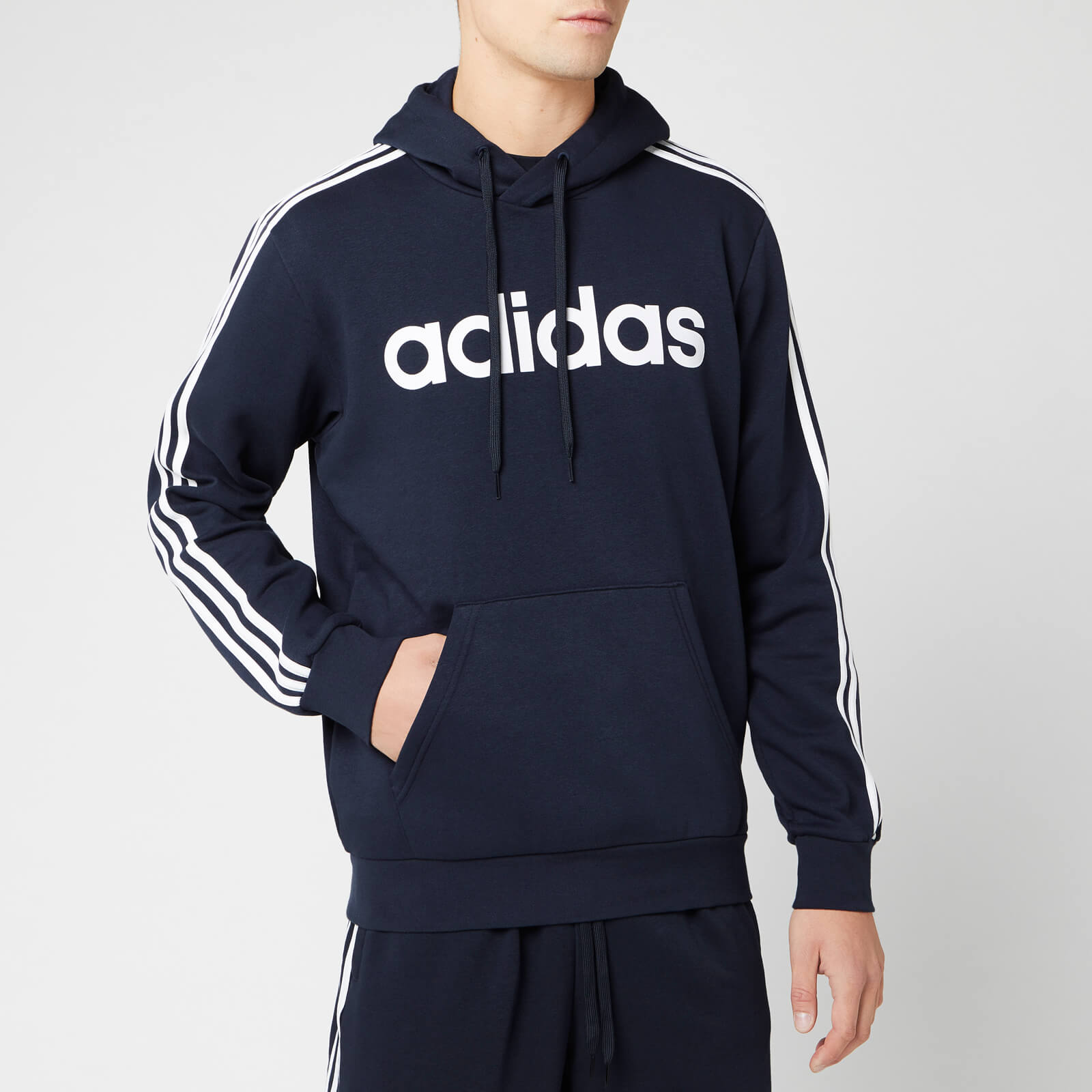 adidas three stripe pullover hoodie