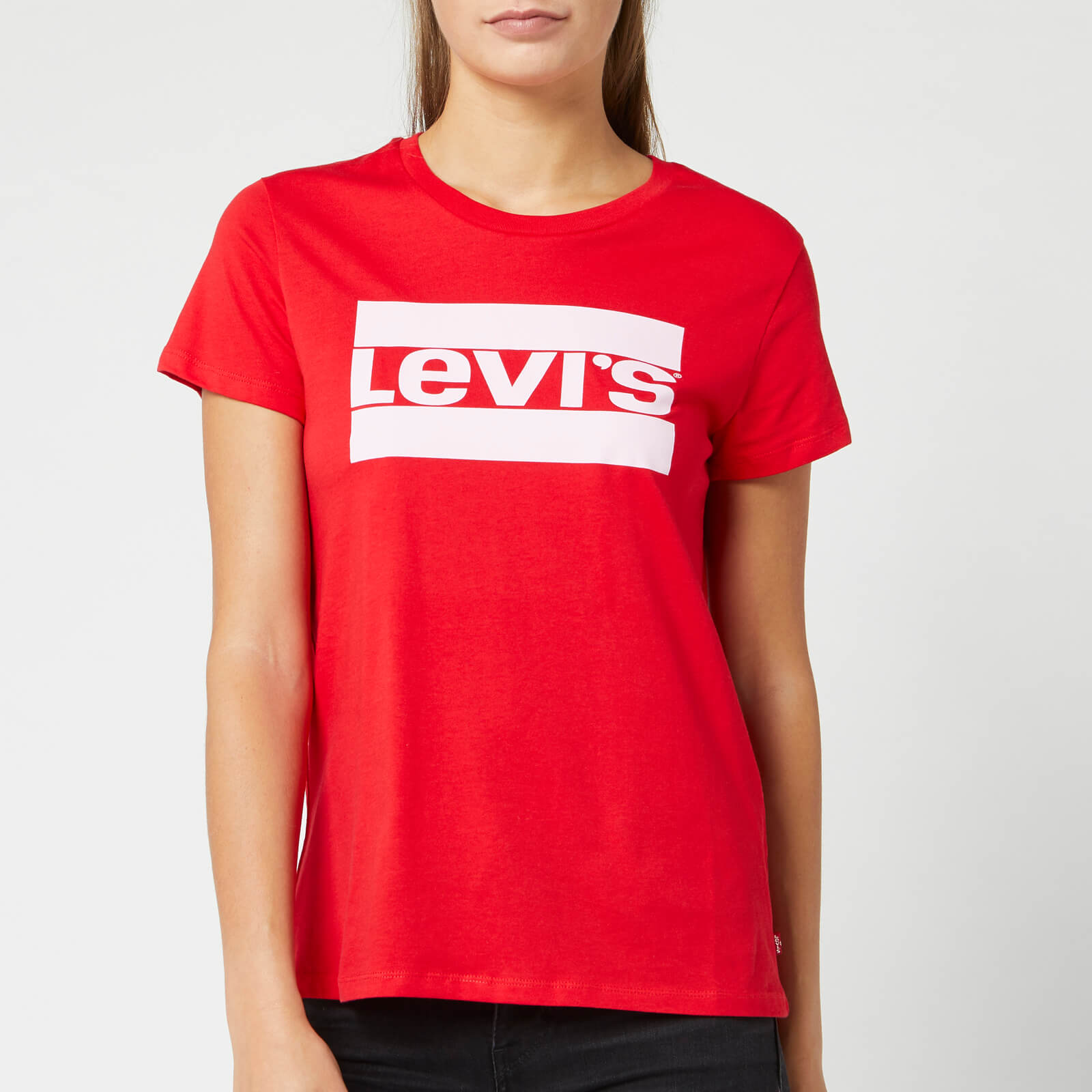 womens red levi t shirt